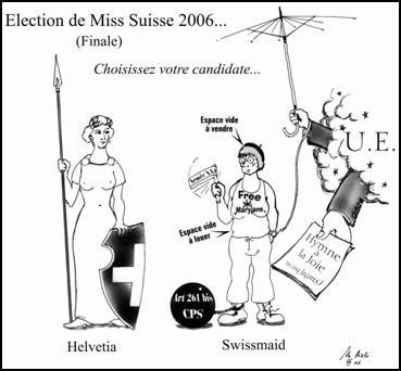 Dessin 
Election de miss Suisse 2006