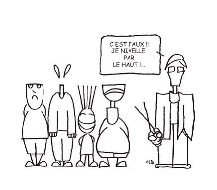 Dessin
Je nivelle par le haut